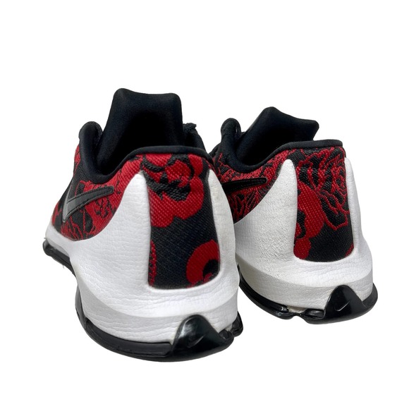 Nike KD8 EXT Red Floral Men's 8 1/2 Black Sneakers 1035:J.4.5 - Picture 7 of 10